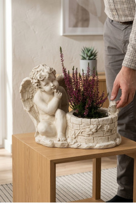 Kist Bloemen Emmers Plantenbakken Grab Schmuck Tuindecoratie Standbeeld Steen