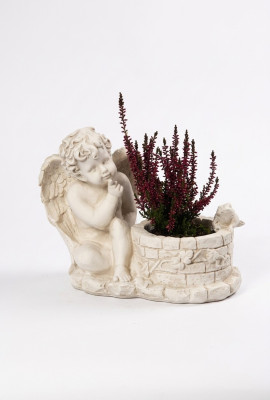Kist Bloemen Emmers Plantenbakken Grab Schmuck Tuindecoratie Standbeeld Steen