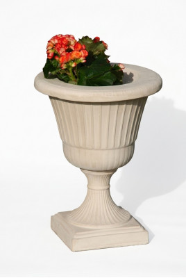 Bloemenmand Bloemenvaas Vaas Tuin Terras Decoratie Standbeeld Figuren Dalia