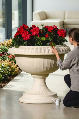 Bloemenmand Bloembak Bloem vaas Tuin Terras Decoratie Standbeeld Figuren