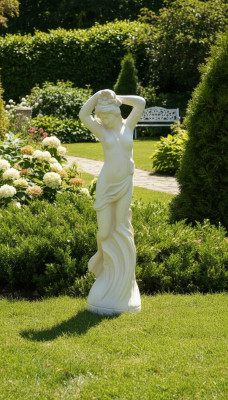 Romeins figuur beeld standbeeld decoratie tuin figuren standbeelden sculpturen steen 84cm.