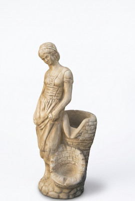 Beeld van vrouw AMANDA tuin standbeeld sculptuur sculpturen beelden standbeelden decoratie steen.