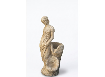 Beeld van vrouw AMANDA tuin standbeeld sculptuur sculpturen beelden standbeelden decoratie steen.