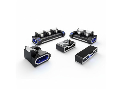 Bankstel lederen bekleding bankstel set bankstel 3+2+1 zits set G8046D bankstellen