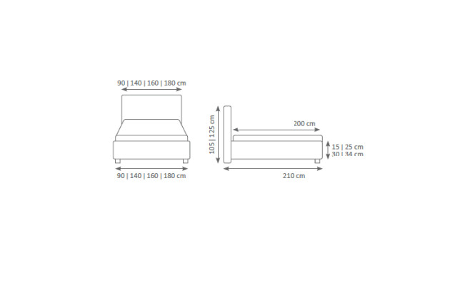 Betten Bed Bekleding Leder Textiel Designer Elegant Dubbel Echtgenoot Hotel Boxspring Nieuw