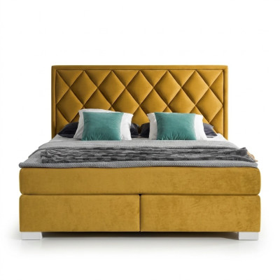 Betten Bed Bekleding Leder Textiel Designer Elegant Dubbel Echtgenoot Hotel Boxspring Nieuw
