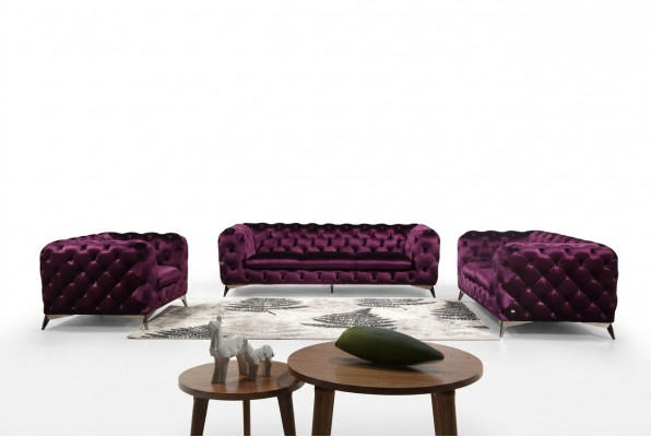 Luxe hoogwaardige bank bank gestoffeerde zit 3+2 set Chesterfield sets