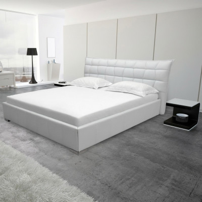 Leren design bed dubbele bedden luxe huwelijk modern hotel frame slaap.