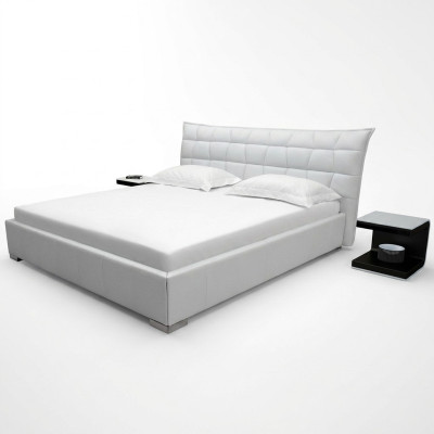 Leren design bed dubbele bedden luxe huwelijk modern hotel frame slaap.