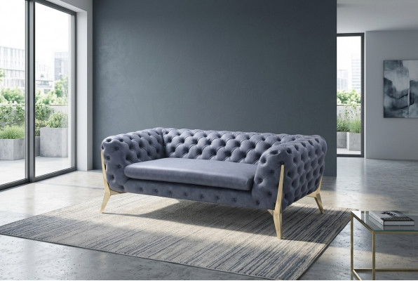 Bank Chesterfield Bank Bekleding XXL Grote Set Textiel 4+2 designer Banken
