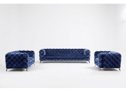 Fauteuil Bank Bekleding Zitmeubel Designer Textiel 1-Zitter Banken Bekleding Chesterfield