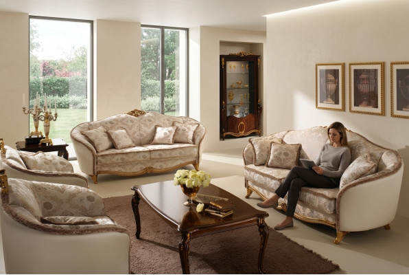 Luxe klasse 3+2+1 Italiaans meubilair bankstel bank sofa nieuw
