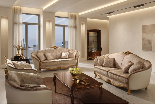 Luxe klasse 3+2+1 Italiaans meubilair bankstel bank sofa nieuw