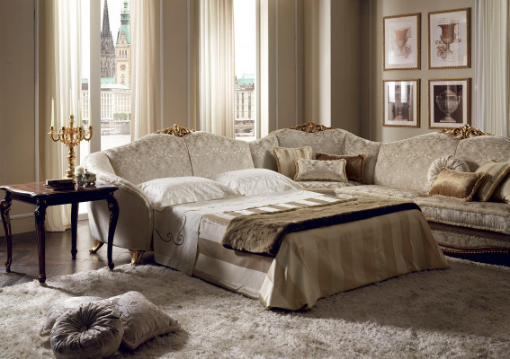 Klassiek design bank hoekbank woonlandschap bank bekleding zetel arredoclassic