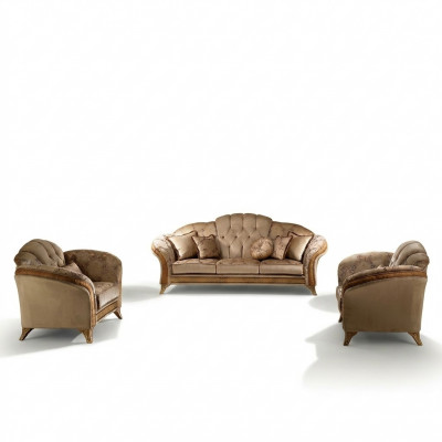 Luxe Klasse 2+1 Italiaanse meubels Bankstel Bank arredoclassic™ Nieuw