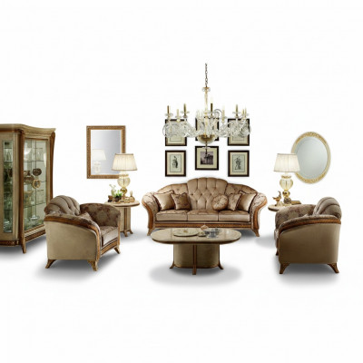 Sofa set Bank Bank 3 + 2 woonkamer Designmeubels Klassiek Barok