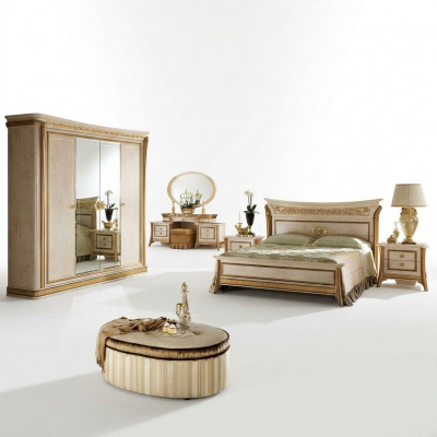 Bed royal koninklijk antiek Slaapkamer Hemelbed Barok Rococo Designer
