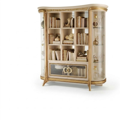 Boekenkast Kast Vitrine XXL Designer Meubels Luxe Barok Rococo