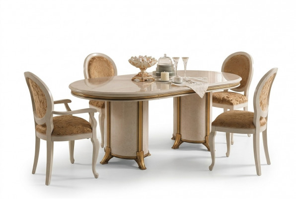 6 stoelen + tafelset keuken designer barok rococo klassiek jugendstil