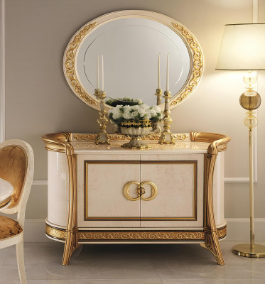 arredoclassic™ Dressoir Spiegel Dressoir XXL Sideboard Lowboard Hout