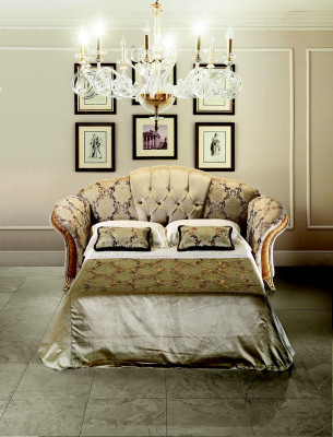 Edle Designer Sofa Bank 2-zits Gestoffeerde Banken Textiel Art Nouveau arredoclassic™