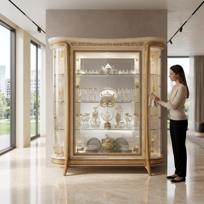 VITRINE kast Glazen kast Ontwerper meubels Barok Rococo Decor Jugendstil