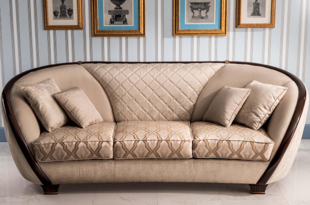 Luxus klasse 3+1 Italiaanse bankstel set meubelen bank nieuw arredoclassic™