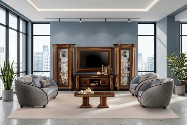 Luxe klasse 3+1+1 Italiaanse meubels bank bank Nieuwe bankstel arredoclassic™