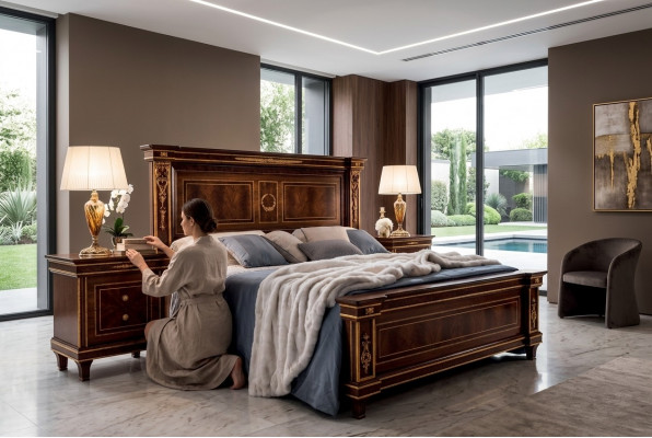 Nachtkastje Tafel Nachtkastje Console Bijzettafel Slaapkamer arredoclassic Italië