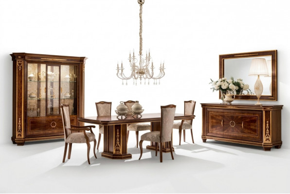 Meubel Tafel Woonkamer Nieuw Hout Eetkamer Barok Rococo Klassiek