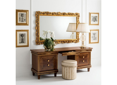Vanity Table Bedroom Mirror Youth Antique Style Set Wood