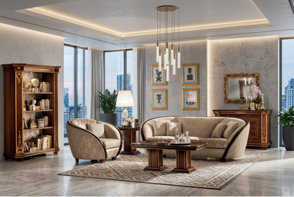 Luxe bankstel klasse 3+3 Italiaanse meubels bank bank nieuw arredoclassic™