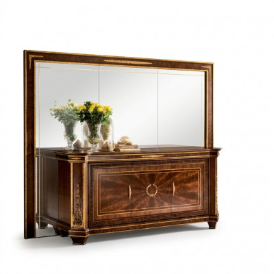 Buffet Kast Dressoirs Woonkamer Wandkast + Spiegel