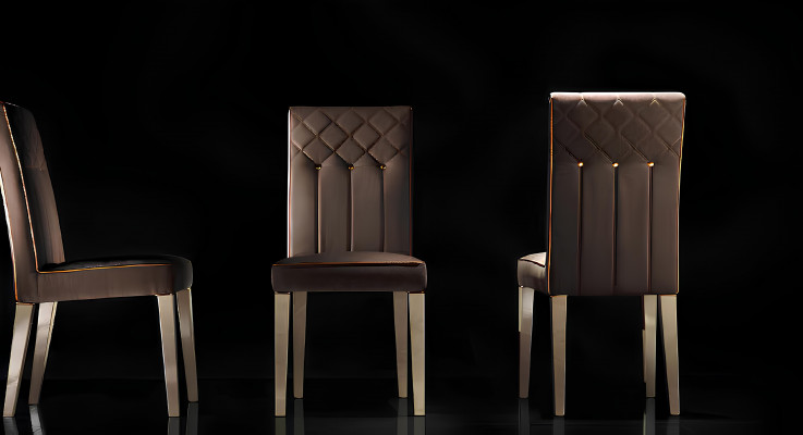4 Stoelen Eetkamerstoel Rococo Barok Jugendstil koninklijke luxe meubels