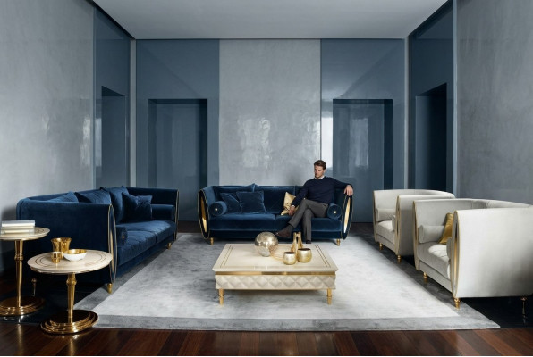 Bankstel Bank Bank 3-zitsbank (zonder 2+1) Designmeubels Klassiek