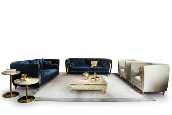 Bankstel Bank Bank 3-zitsbank (zonder 2+1) Designmeubels Klassiek