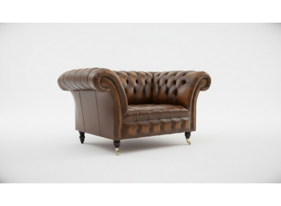 Chesterfield leren bank 1-zitsbank gestoffeerde banken design luxe bank nieuwe banken