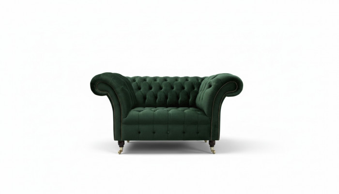 Chesterfield Design Sofa Fauteuil Bank Bekleding Luxe Textiel Banken 1-Zits #103