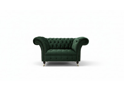Chesterfield Design Sofa Fauteuil Bank Bekleding Luxe Textiel Banken 1-Zits #103