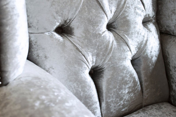 Chesterfield Design Sofa Fauteuil Bank Bekleding Luxe Textiel Banken 1-Zits #102