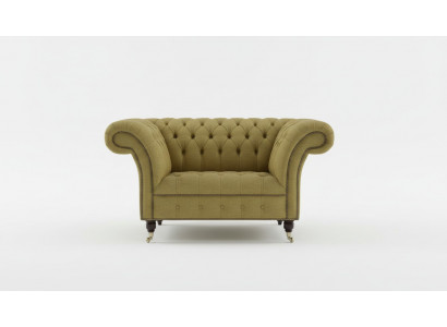 Chesterfield Design Sofa Fauteuil Bankstel Bekleding Luxe Textiel Banken 1 zitter #100