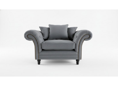 Chesterfield Design Sofa Fauteuil Bank Bekleding Luxe Textiel Banken 1-Zitter #110