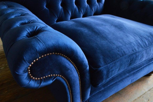 Chesterfield Design Sofa Fauteuil Bank Bekleding Luxe Textiel Banken 1-Zits #132
