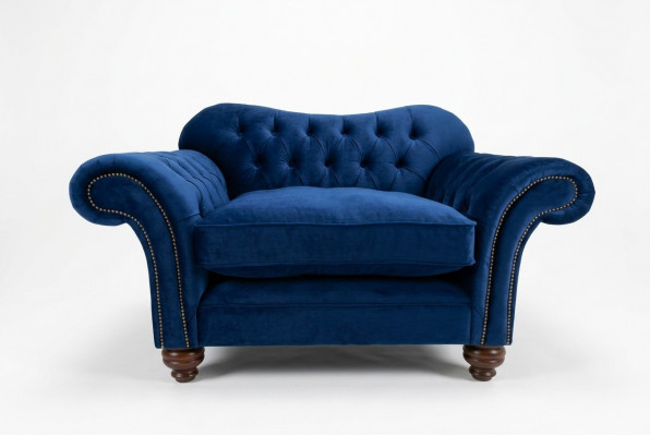 Chesterfield Design Sofa Fauteuil Bank Bekleding Luxe Textiel Banken 1-Zits #132