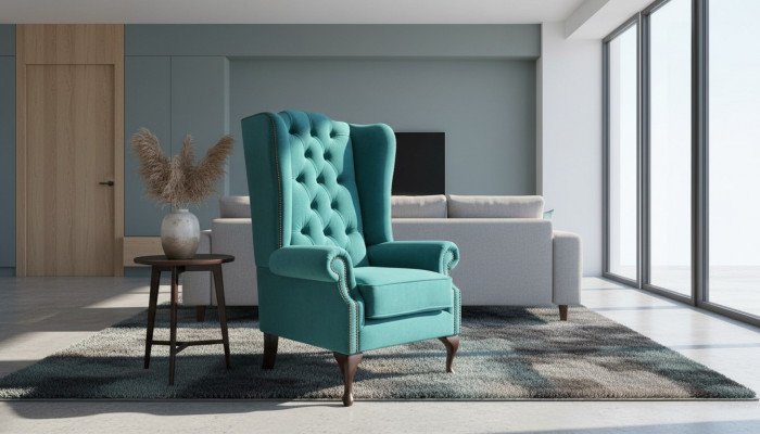 Chesterfield oorfauteuil gestoffeerde sofa's klassieke stoel van premiumklasse #201