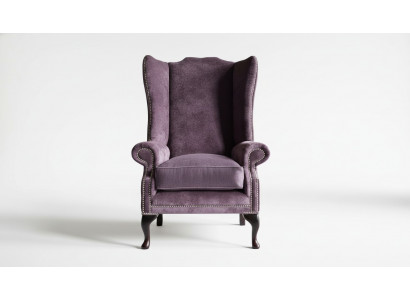 Chesterfield oorfauteuil, fauteuil, 1-zitsbank, sofa, bekleding, banken, leder, textiel, bankstel.