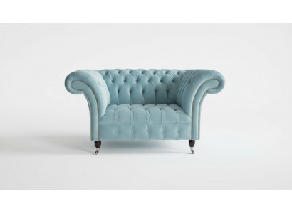 Chesterfield Design Bankstel Fauteuil Sofa Bekleding Luxe Textiel Banken 1-Zits #145