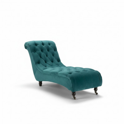 Chesterfield fluwelen Chaise Lounge designbank Club ligstoel textiel stof bekleding