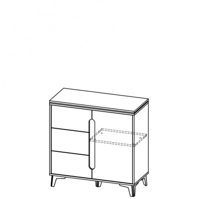 Ladekast Highboard Dressoir Kast Modern Woonkamer Decor Collectie