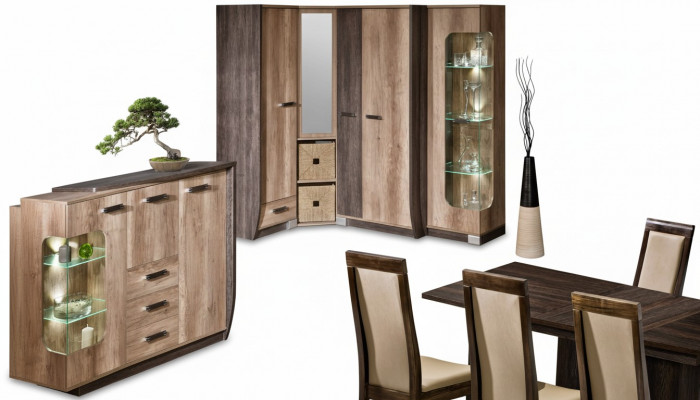 Hoge kast glas kast vitrinekast plank woonkamer meubels rekken design vitrine.